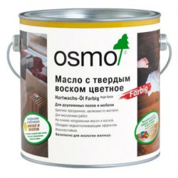 Цветное масло с твердым воском Osmo Hartwachs-Ol Farbig 3040 Белое
