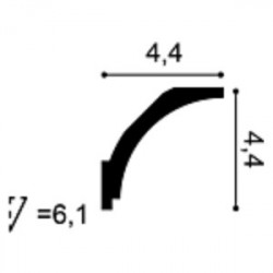 Потолочный плинтус под покраску Orac Decor Orac Axxent CX109 2000×44×44