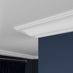 Потолочный плинтус ЛДФ под покраску Ultrawood CR 0023 2440×135,5×65