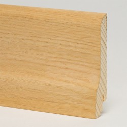Плинтус деревянный Pedross Дуб без покрытия 2500×80×20