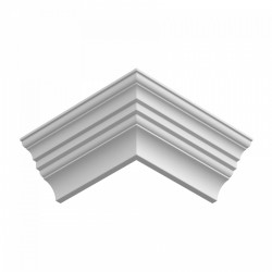 Потолочный плинтус ЛДФ под покраску Ultrawood CR 0002 2440×85×95