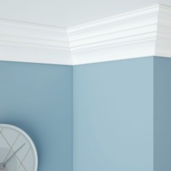 Потолочный плинтус ЛДФ под покраску Ultrawood CR 0002 2440×85×95