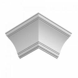 Потолочный плинтус ЛДФ под покраску Ultrawood CR 0003 2000×140×140