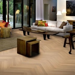 Инженерная доска Kahrs Студио Дуб AB белый матовый Oak AB white matt lacquer HB 111PABEK0VKE050 Calm венгерская елка 490×70×11