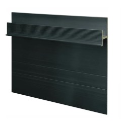 Плинтус алюминиевый скрытый с подсветкой Ликорн C-02.2.3 черный 2050×105×13,3