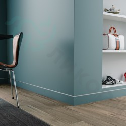 Плинтус алюминиевый скрытый с подсветкой Ликорн C-02.2.3 черный 2050×105×13,3