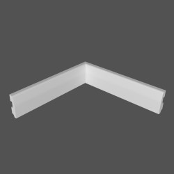 Плинтус МДФ под покраску Ликорн Р 12.70.16 прямой со скосом 2070×70×16