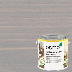 Масло с твердым воском для дерева Osmo Dekorwachs Transparent цвет 3119 Шелковисто-серое шелковисто-матовый 0,22 л