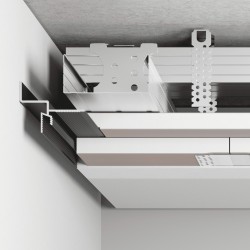 Профиль теневой алюминиевый Ликорн С-06.2.3 черный 2050×45,5×38