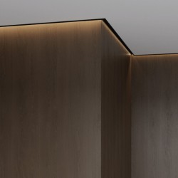 Профиль теневой алюминиевый Ликорн С-06.2.3 черный 2050×45,5×38