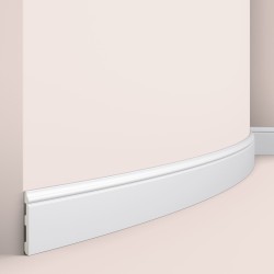 Плинтус полиуретановый под покраску гибкий NMC Wallstyl FL1 2000×80×12