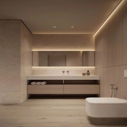 Профиль алюминиевый теневой с подсветкой Laconistiq Gips Черный RAL 9005 51-21-300 матовый 3000×43,8×44,1