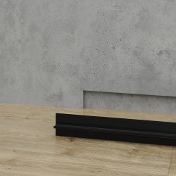 Плинтус алюминиевый теневой Laconistiq Regular Черный 31-11-300 3000×45×15