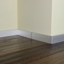 Плинтус алюминиевый Modern Decor C-40 серебро матовое 2950×40×10