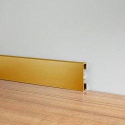 Плинтус алюминиевый Modern Decor C-40 золото матовое 2950×40×10