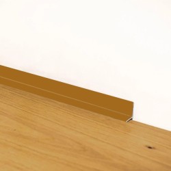 Микроплинтус алюминиевый Modern Decor золото 2000×10×18