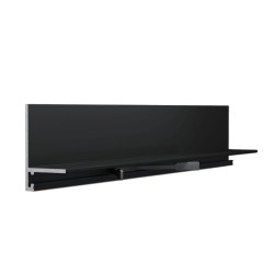 Микроплинтус алюминиевый Laconistiq MICRO L Черный 17-11-245 2450×25,8×16,2