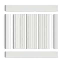 Стеновая панель из полистирола под покраску Hiwood LV127L NP 2700×120×12