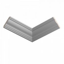 Потолочный плинтус ЛДФ под покраску Ultrawood CR 0019 2440×42×42