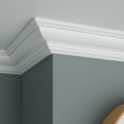 Потолочный плинтус ЛДФ под покраску Ultrawood CR 0019 2440×42×42