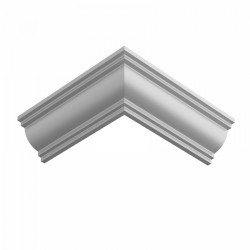 Потолочный плинтус ЛДФ под покраску Ultrawood CR 0021 2440×46×46