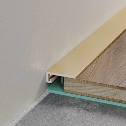 Микроплинтус алюминиевый Laconistiq Micro 11 Mini Золото 11-14-200 2000×11×5