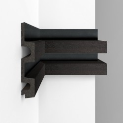Стеновая панель из полистирола Decomaster Eco Line D302-433D Венге 2900×122×21