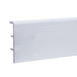 Плинтус Alpine Floor Rico Concept 80 Белый с тиснением RC80001 2200×80×20