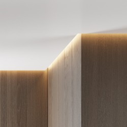 Профиль теневой алюминиевый Modern Decor RAL 9005 Черный муар 52-79-46 2500×38×45