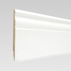 Плинтус МДФ ламинированный TeckWood белый Ренессанс матовый 2150×100×16