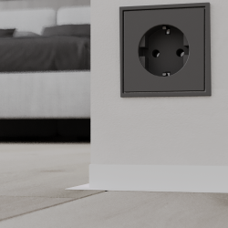 Микроплинтус алюминиевый Ликорн Лайн С-05.25.4 L белый матовый 2500×25,8×16