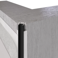 Профиль алюминиевый теневой Laconistiq Dual Черный 22-11-300 3000×8,6×12