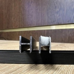 Профиль алюминиевый теневой Laconistiq Dual Черный 22-11-300 3000×8,6×12