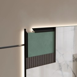 Профиль алюминиевый теневой с подсветкой Laconistiq Multilevel Черный 25-11-300 3000×46,3×27,7