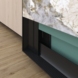 Профиль алюминиевый теневой с подсветкой Laconistiq Multilevel Черный 25-11-300 3000×46,3×27,7