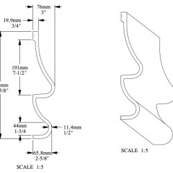 Молдинг под покраску Orac Decor Ulf Moritz Golf P3071 2000×372×76