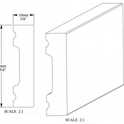 Плинтус под покраску гибкий Orac Decor Fundamentals SX162F 2000×40×10