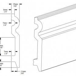 Плинтус под покраску гибкий Orac Decor Select SX137F 2000×99×15