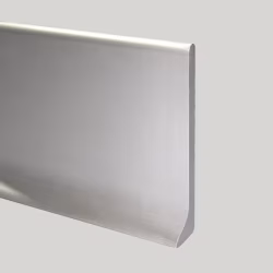 Плинтус алюминиевый Modern Decor L-образный серебро 2950×100×10