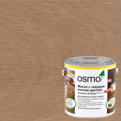 Масло с твердым воском для дерева Osmo Hartwachs-Ol Farbig цвет 3067 Светло-серый шелковисто-матовое 0,22 л