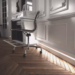 Плинтус МДФ под покраску Evrowood PN 101 Led с подсветкой 2000×100×16