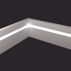Плинтус МДФ под покраску Evrowood PN 101 Led с подсветкой 2000×100×16