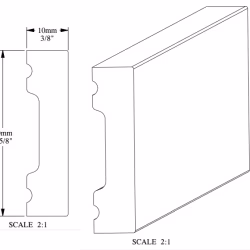 Плинтус под покраску гибкий Orac Decor Fundamentals SX162F 2000×40×10