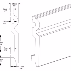 Плинтус под покраску гибкий Orac Decor Select SX137F 2000×99×15