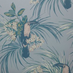 Обои 1838 Wallcoverings Elodie Le Toucan Pale Blue 1907-135-01