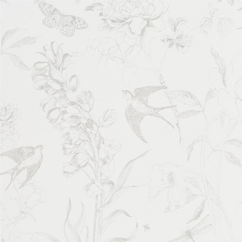 Обои Designers Guild Jardin Des Plantes Sibylla Silver PDG714/02 Обои Designers Guild Jardin Des Plantes Sibylla Silver PDG714/02