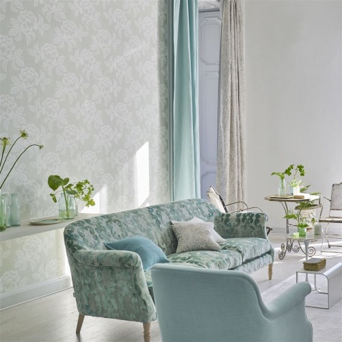 Обои Designers Guild Majolica Berettino Celadon PDG1020/07 Обои Designers Guild Majolica Berettino Celadon PDG1020/07