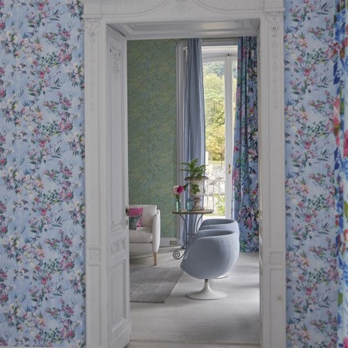 Обои Designers Guild Majolica Faience Sky PDG1024/01 Обои Designers Guild Majolica Faience Sky PDG1024/01
