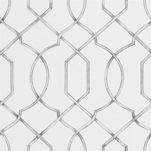 Обои Designers Guild Majolica Rabeschi Black and White PDG1027/01 Обои Designers Guild Majolica Rabeschi Black and White PDG1027/01