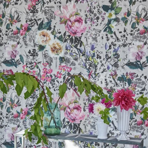 Панно Designers Guild Majolica Majolica Slate PDG1028/02 Панно Designers Guild Majolica Majolica Slate PDG1028/02